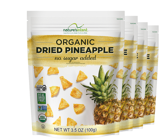 Organic Dried Pineapple - 3.5oz Bag | 4 ct